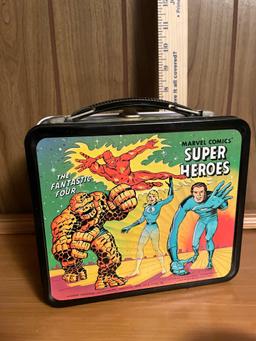 1976 Marvel Comics Super Heroes Lunchbox and Thermos Set