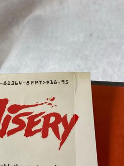 First Edition Misery Novel By Stephen King