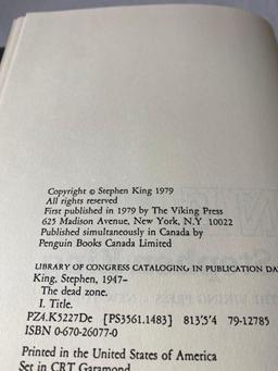 Signed First Edition The Dead Zone By Stephen King
