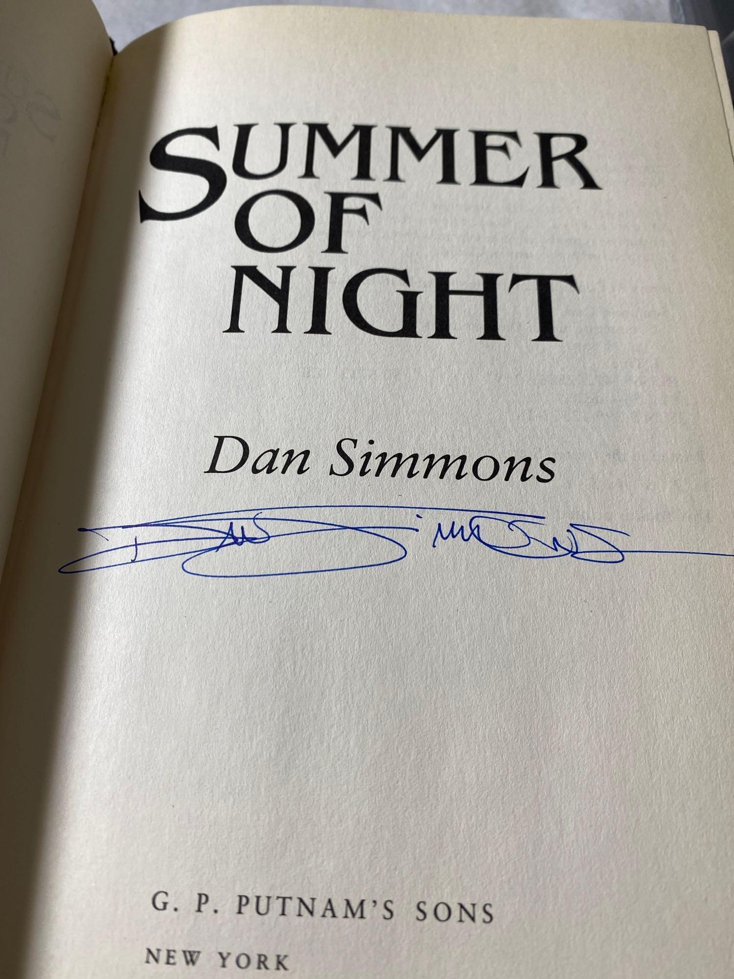 Three First Edition Horror Novels Signed
