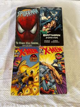 X-Men, Spider-Man, and Batman VHS Movies