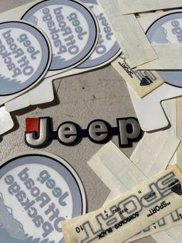 vintage Jeep Off road package sticker decal and vintage jeep door decal