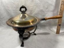 Vintage Silver Plate Chaffing Serving Dish