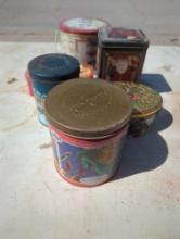 Small lot of tins