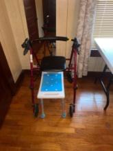 Handicap Shower Seat & Seated Walker
