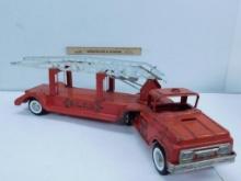 BUDDY L FIRE TRUCK W/TRAILER