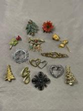 Collection of Brooches - Some Are Signed