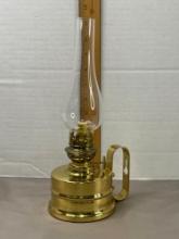 Vintage Brass Paraffin Oil Lamp