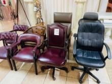 8PC LEATHER CHAIRS