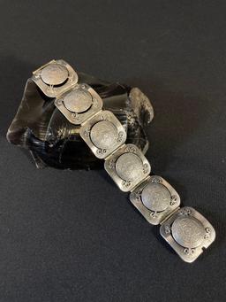 Unique Sterling Link Bracelet