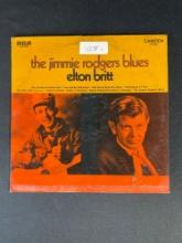 The Jimmie Rodger Blues Elton Britt Circa 1969 Vinyl Record