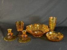 Vintage Virginia amber glass -see photo's-