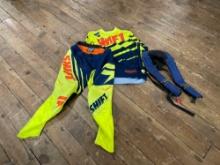 Assorted dirt bike clothing w/ extras -see photo's-