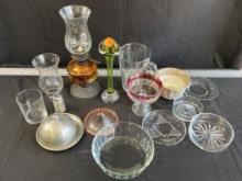 Oil Lamp, Glass Vase, Other Glassware and More