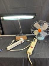 Desk Lamp and Fan