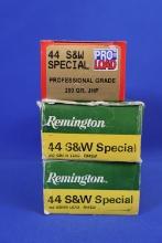 Ammo Remington, and Pro Load 44 S&W Special. 120 total rounds.