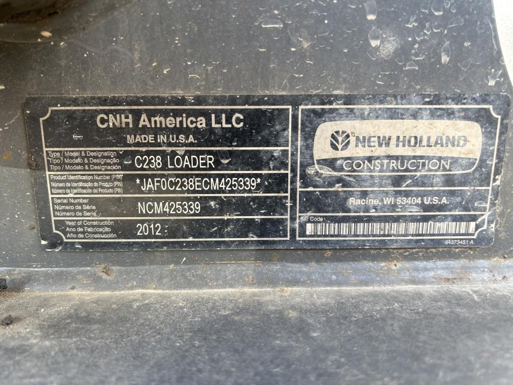 2012 New Holland C238 Skid Steer