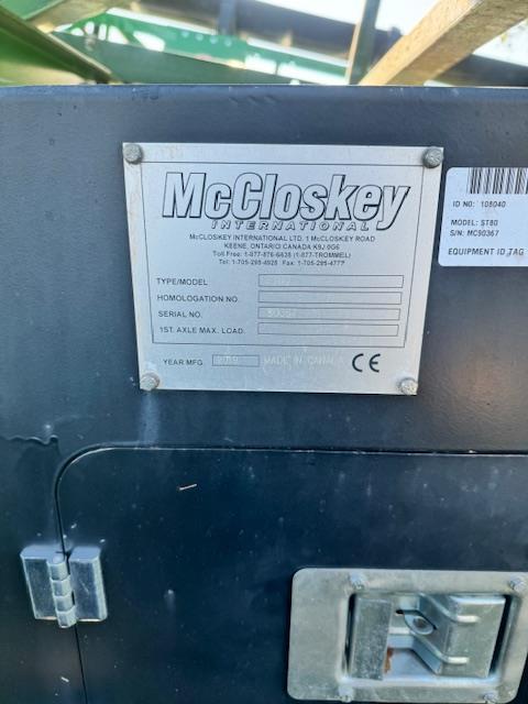 2019 Mccloskey St80 Stacker
