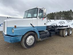 1990 White Gmc Wg64 Cab And Chassis Hook Truck