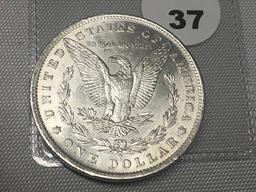 1884-O Morgan Dollar, AU +