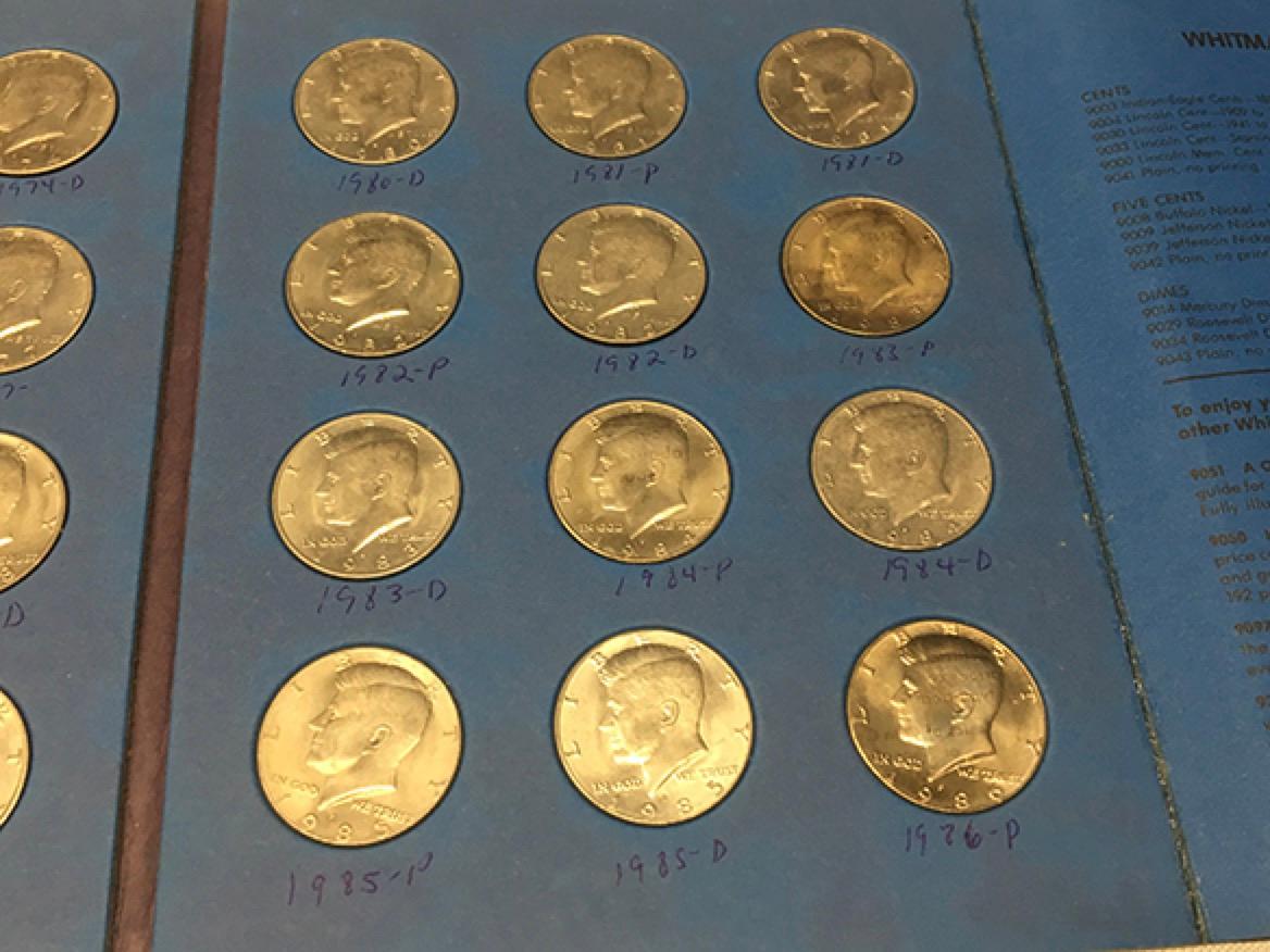 1964-1986 Kennedy Half Dollar Book (36 Coins)