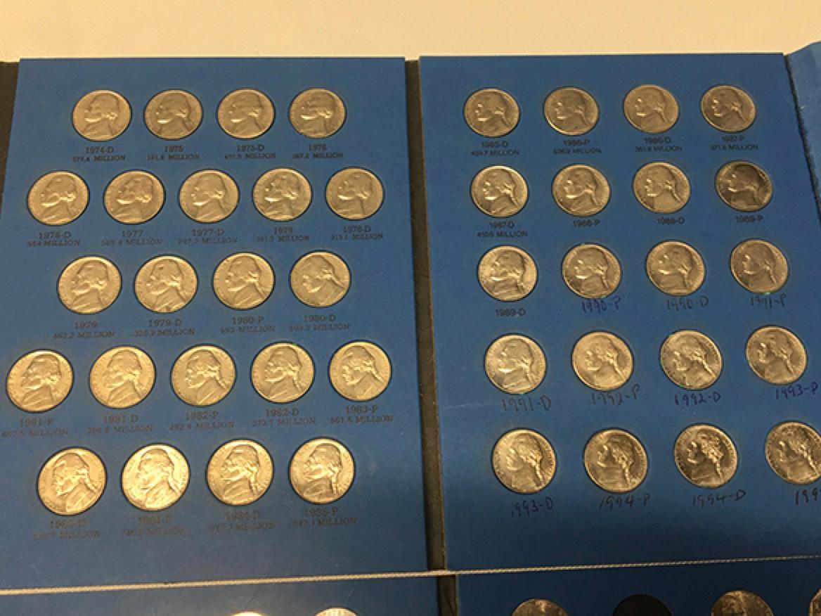 1962-1995 and (Partial) 1995-2014 Jefferson Nickel Books
