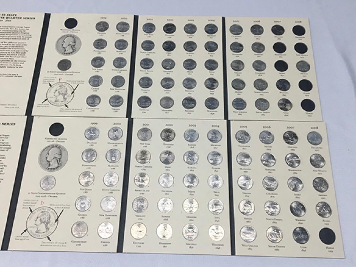(2) Partial Comm. State Quarter Books (95 Total Coins)
