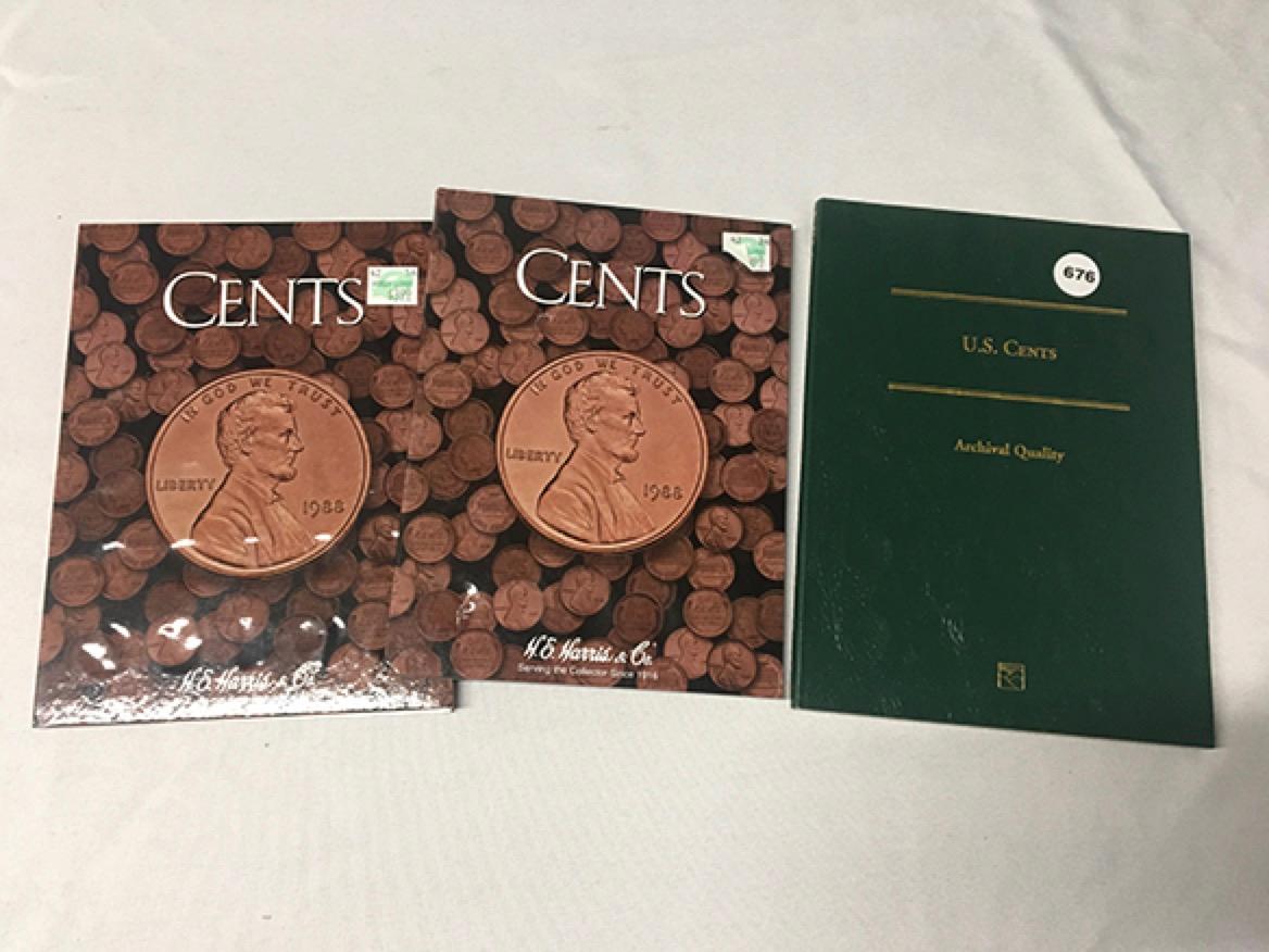 (3) US Cents (Books Only)