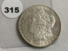 1890-S Morgan Dollar, AU
