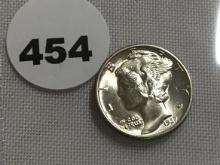 1937  Mercury Dime GEM/BU