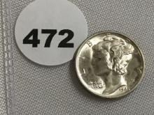 1944  Mercury Dime GEM/BU