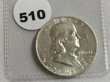 1960-D Franklin Half dollar UNC