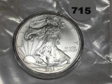 2008 Silver Eagle Dollar, BU