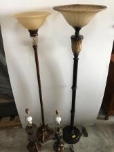 (2) Floor & (2) Table Lamps