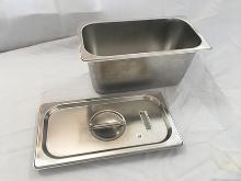 6 in. Stainless Steel Steam Pan w/ Lid