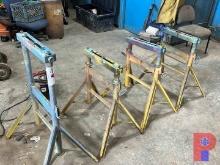 (4) ADJUSTABLE HEIGHT WELDING STANDS ALSO INCLUDES 42" SHOP FAN 16346