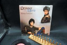Donny And Marie Record, Records & Wooden Rack