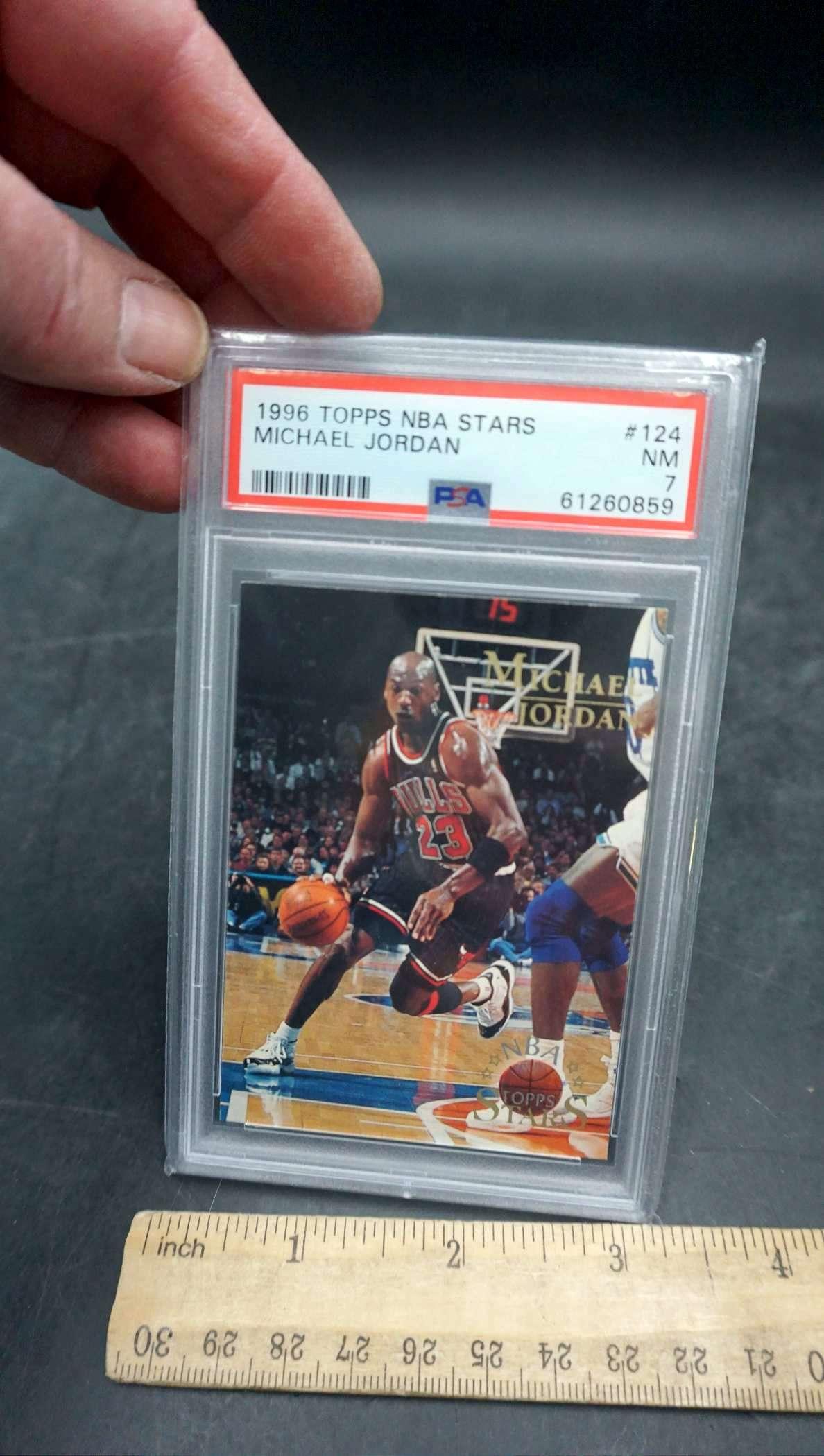 Psa Graded 1996 Topps Nba All Stars Basketball Card - Michael Jordan