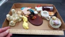 Mini Tea Set, Bottle, Figurines & Trinket Dish