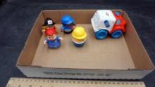 Toy Figures & Playskool Truck