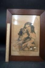 Framed Picture "Little Mary"