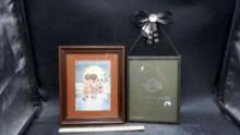 Framed Good Housekeeping Picture & Hanging Bow Picture Frame