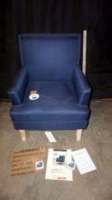 Navy Asian Armchair - New - Needs To Be Picked Up 6/10