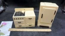 Childs Stove & Refrigerator Set (over 70 years old)