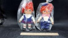 Raggedy Ann & Andy Doll Coin Banks