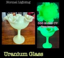 Fenton Custard Compote - Fenton Custard Glass One Of The Brightest Glows Of All Uranium Glass On The