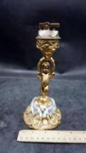 Brass Angel Lighter W/ Glass & Brass Base