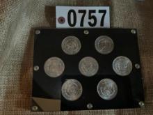 MORGAN ONE DOLLAR SET 1879-1885 7 Coins