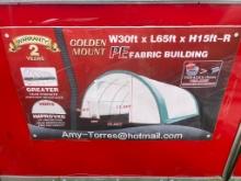 Golden Mount W 30'x65'xH 15'R PE Fabric Building
