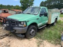 2004 Ford F550 XL Super Duty 4x4 Power sTroke Turbo Diesel Utility Service Bed, winch vin#93437